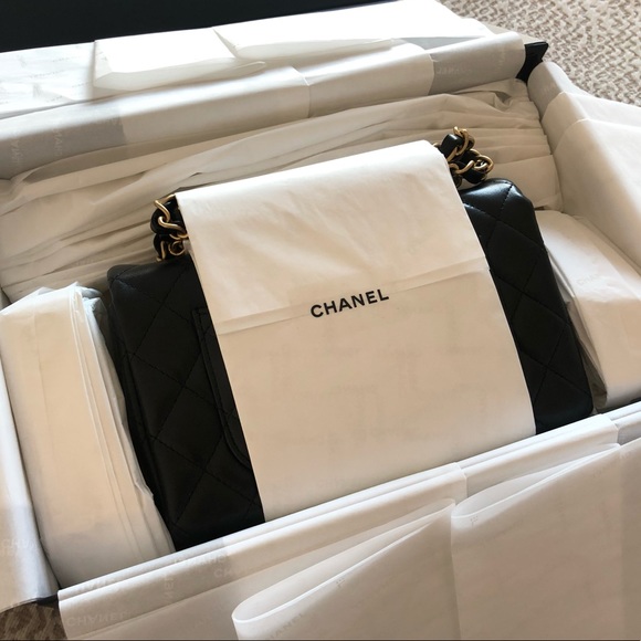 Chanel Classic Mini in Brushed Gold Material NWT - Picture 8 of 8